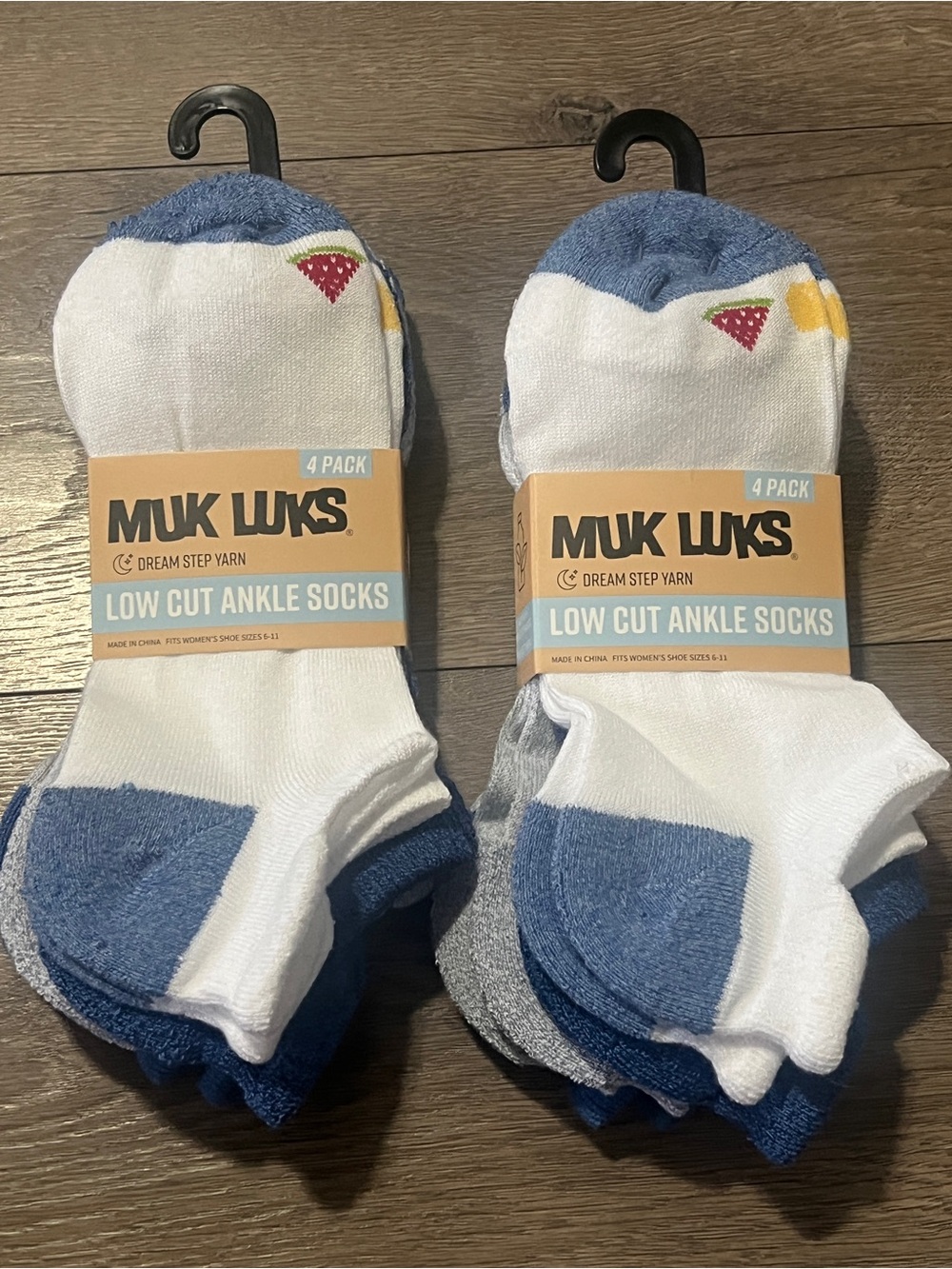 Muk Luks 8 Pairs Low Cut Ankle Socks Size 6-11 New
